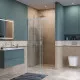 Душевая дверь в нишу BelBagno SOFT_CLOSE-2-BF-1-130-C-Cr профиль хром, стекло прозрачное