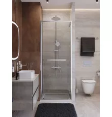 Душевая дверь CEZARES LUX-B-FS-1-80-C-CR, 80 см, профиль глянцевый хром, стекло прозрачное