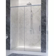 Душевая дверь CEZARES PLANE-BF-1-130-C-CR, 130х195, профиль хром глянцевый, стекло прозрачное
