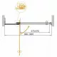 Душевая дверь в нишу CEZARES SLIDER-B-1-90/100-GRIGIO-GM