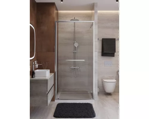 Душевая дверь CEZARES LUX-B-FS-1-100-C-CR, 100 см, профиль глянцевый хром, стекло прозрачное