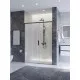 Душевая дверь CEZARES PLANE-BF-1-130-C-GM, 130х195, профиль оружейная сталь, стекло прозрачное