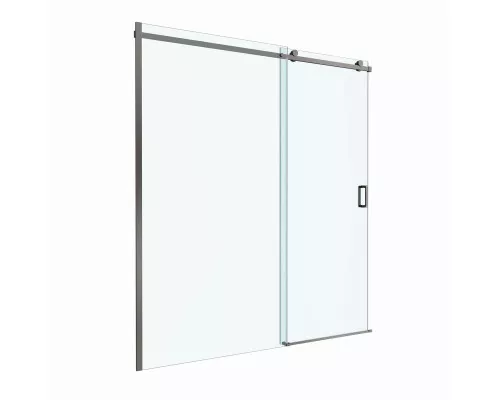 Душевая дверь в нишу BelBagno SOFT_CLOSE-2-BF-1-180-C-GM профиль оружейная сталь, стекло прозрачное