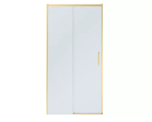 Душевая дверь CEZARES PLANE-BF-1-100-C-BORO, 100х195, профиль брашированное золото, стекло прозрачное