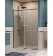 Душевая дверь в нишу BelBagno SOFT_CLOSE-2-BF-1-140-C-GM профиль оружейная сталь, стекло прозрачное