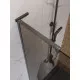 Душевая перегородка BelBagno UNO-L-1-TB-90-BR-GM, 90 см, профиль оружейная сталь, стекло бронза