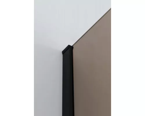 Душевая перегородка CEZARES LIBERTA-L-1-110-120-BR-NERO кронштейн 120см