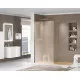 Душевая перегородка CEZARES LIBERTA-L-1-90-120-BR-Cr кронштейн 120см