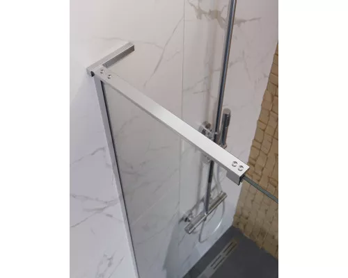 Душевая перегородка BelBagno UNO-L-1-TB-70-C-Cr. 70 см, профиль хром, стекло прозрачное