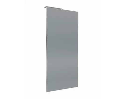 Душевая перегородка BelBagno UNO-L-1-TB-90-GR-Cr, 90 см, профиль хром, стекло серое