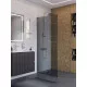 Душевая перегородка BelBagno UNO-L-1-TB-90-GR-Cr, 90 см, профиль хром, стекло серое