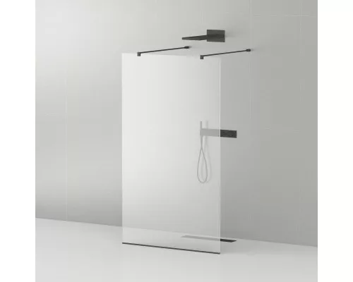 Душевая перегородка CEZARES LIBERTA-L-2-140-120-C-NERO кронштейн 120 см