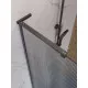 Душевая перегородка BelBagno UNO-L-1-TB-100-FL-GM, 100 см, профиль оружейная сталь, стекло рифленое FLUTTO