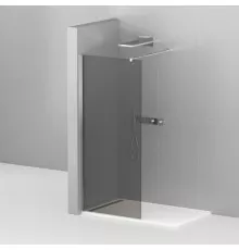 Душевая перегородка CEZARES LIBERTA-L-1-80-120-GR-Cr кронштейн 120см