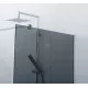 Душевая перегородка CEZARES LIBERTA-L-1-110-120-GR-Cr кронштейн 120см