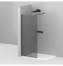 Душевая перегородка CEZARES LIBERTA-L-1-80-120-GR-NERO кронштейн 120см