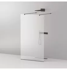 Душевая перегородка CEZARES LIBERTA-L-2-90-120-C-NERO кронштейн 120 см