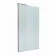 Душевая перегородка BelBagno UNO-L-1-TB-100-FL-GM, 100 см, профиль оружейная сталь, стекло рифленое FLUTTO