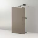 Душевая перегородка CEZARES LIBERTA-L-2-80-120-BR-NERO кронштейн 120 см