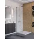 Душевая перегородка BelBagno UNO-L-1-TB-70-C-Cr. 70 см, профиль хром, стекло прозрачное
