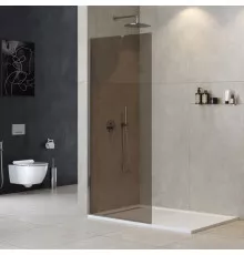 Душевая перегородка универсальная с односторонним входом CEZARES LIBERTA-L-1-TB-100-BR-Cr