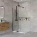 Душевая перегородка BelBagno KRAFT-L-1-70-C-NERO