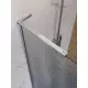 Душевая перегородка BelBagno UNO-L-1-TB-100-FL-Cr, 100 см, профиль хром, стекло рифленое FLUTTO
