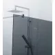 Душевая перегородка CEZARES LIBERTA-L-2-110-120-GR-Cr кронштейн 120 см