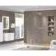 Душевая перегородка CEZARES LIBERTA-L-2-80-120-GR-Cr кронштейн 120 см