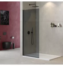Душевая перегородка универсальная с односторонним входом CEZARES LIBERTA-L-1-TB-100-GR-NERO