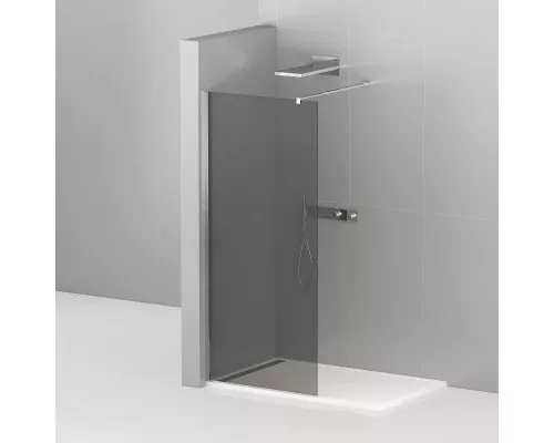 Душевая перегородка CEZARES LIBERTA-L-1-90-120-GR-Cr кронштейн 120см