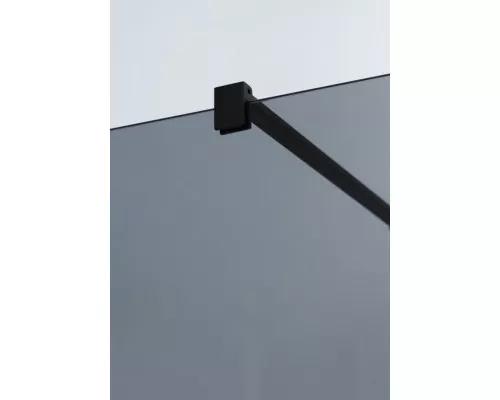 Душевая перегородка CEZARES LIBERTA-L-1-100-120-GR-NERO кронштейн 120см