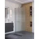 Душевая перегородка BelBagno UNO-L-1-TB-100-FL-Cr, 100 см, профиль хром, стекло рифленое FLUTTO