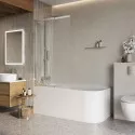 Душевая шторка на ванну BelBagno LUCE-VF-11-100/145-C-Cr Душевая шторка на ванну BelBagno LUCE-VF-11-100/145-C-Cr