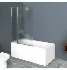 Душевая шторка на ванну BelBagno UNO-V-11-90/150-P-Cr левая