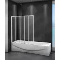 Шторка на ванну CEZARES RELAX-V-5-120/140-C-Bi профиль серый Шторка на ванну CEZARES RELAX-V-5-120/140-C-Bi профиль серый