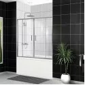 Шторка на ванну BelBagno UNO-VF-2-170/145-C-Cr
