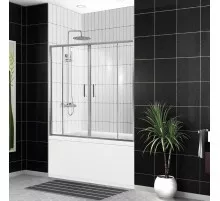 Шторка на ванну BelBagno UNO-VF-2-170/145-C-Cr
