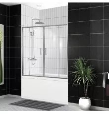 Шторка на ванну BelBagno UNO-VF-2-170/145-C-Cr