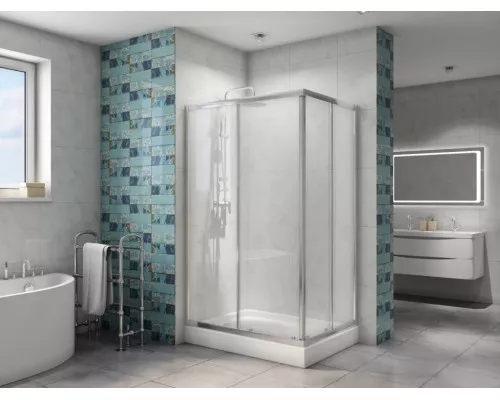 Душевой уголок BelBagno DUE-AH-2-120/80-C-Cr