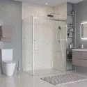 Душевой уголок BelBagno MARINO-2-AH-1-140/80-C-CR 140х80 см профиль хром, стекло прозрачное