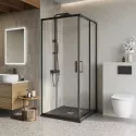 Душевой уголок BelBagno LUCE-A-2-90-C-NERO Душевой уголок BelBagno LUCE-A-2-90-C-NERO