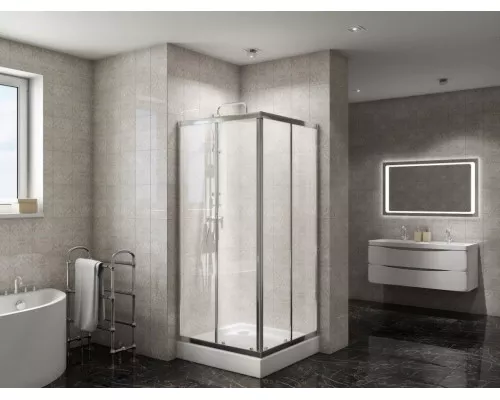 Душевой уголок BelBagno DUE-A-2-80-C-Cr