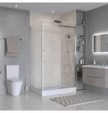 Душевой уголок BelBagno MARINO-2-AH-1-120/100-C-CR 120х100 см профиль хром, стекло прозрачное