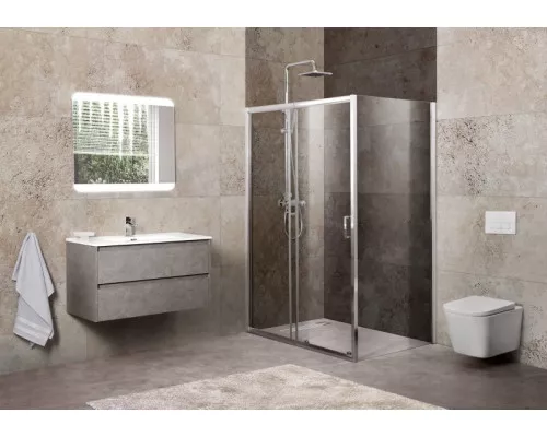 Душевой уголок BelBagno UNIQUE-AH-1-100/115-80-C-Cr