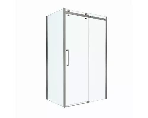 Душевой уголок BelBagno MARINO-2-AH-1-140/100-C-GM 140х100 см профиль оружейная сталь, стекло прозрачное