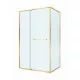 Душевой уголок CEZARES LUX-AH-FS-11-120/90-C-BORO, 120х90 см, профиль брашированное золото, стекло прозрачное