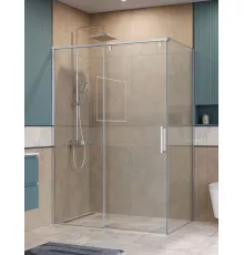 Душевой уголок BelBagno SOFT_CLOSE-1-AH-1-130/90-C-Cr профиль хром, стекло прозрачное