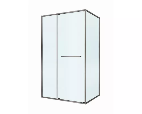 Душевой уголок CEZARES LUX-AH-FS-11-110/90-C-GM, 110х90 см, профиль оружейная сталь, стекло прозрачное