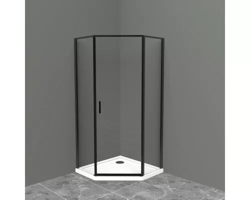 Душевой уголок BelBagno UNO-195-P-1-100-C-NERO